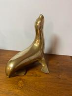 Grote messing zeehond vintage jaren, Ophalen