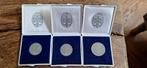3 munten Unie van Utrecht, Postzegels en Munten, Munten | Nederland, Ophalen of Verzenden, Koningin Beatrix, Overige waardes, Losse munt