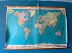 Schoolplaat, The World Political Map izgs, Ophalen of Verzenden, Aardrijkskunde