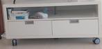 Witte televisiekast op wielen, Ophalen, 25 tot 50 cm, 100 tot 150 cm, Minder dan 100 cm