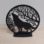 Houten standaard wolf, The marigold, Infothemarigold@gmail.com, Ophalen of Verzenden, Nieuw