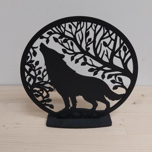 Houten standaard wolf, Huis en Inrichting, Woonaccessoires | Overige, Nieuw, Ophalen of Verzenden