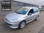Peugeot 206 16V SW 2005 Grijs APK 02-26 ELEK. RAMEN, Auto's, Peugeot, Voorwielaandrijving, 15 km/l, 4 cilinders, Origineel Nederlands