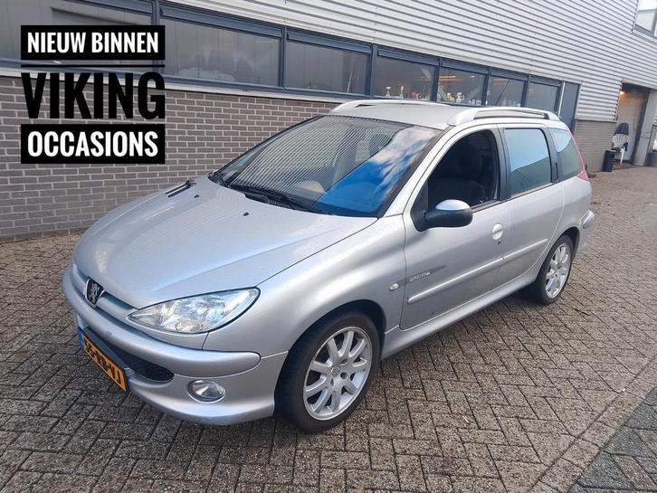 Peugeot 206 16V SW 2005 Grijs APK 02-26 ELEK. RAMEN, Auto's, Peugeot, Bedrijf, Benzine, C, Stationwagon, Handgeschakeld, Origineel Nederlands