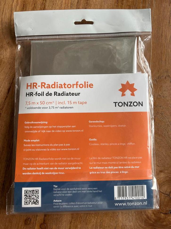 3x Tonzon Radiatorfolie 7,5m x 50cm - Nieuw!, Doe-het-zelf en Verbouw, Isolatie en Afdichting, Nieuw, Muurisolatie, Overige materialen