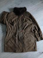 Vintage Winterjas met Bontkraag, Kleding | Dames, Bruin, Maat 46/48 (XL) of groter, Ophalen of Verzenden, Marcona
