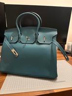 Hermès Birkin 35 in Bleu Izmir, Ophalen of Verzenden, Zo goed als nieuw, Bruin, Handtas