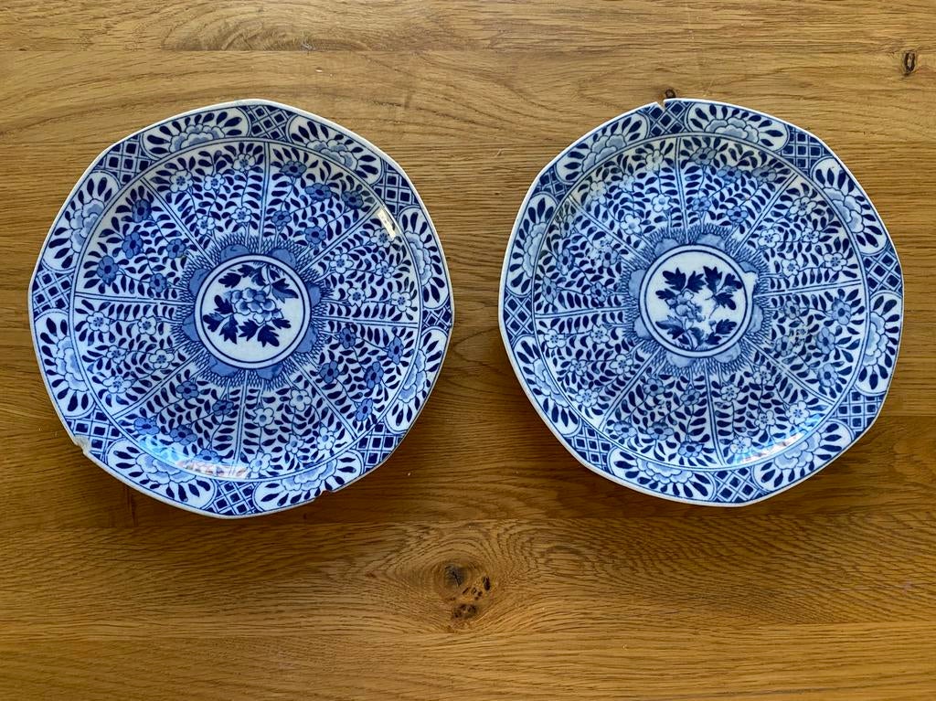 Set chinese, antieke wandborden, Antiek en Kunst, Antiek | Wandborden en Tegels, Ophalen