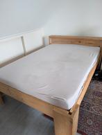 Houten bed 140x200 cm - Logeerbed / tienerbed, Huis en Inrichting, Slaapkamer | Bedden, Ophalen, Gebruikt, Bruin, 140 cm