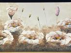 Schilderij met bloemen van Jochem de Graaf, Antiek en Kunst, Kunst | Schilderijen | Abstract, Ophalen of Verzenden