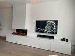 Tv meubel met elektrische haard, Huis en Inrichting, Kasten | Televisiemeubels, Eikenhout, Nieuw, 200 cm of meer, 25 tot 50 cm
