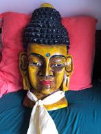 Handgesneden Buddha hoofd masker, Gebruikt, Ophalen