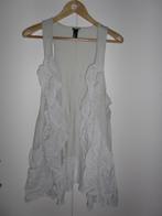 H&M Grijze Gilet Top Met Ruches Maat L, Maat 38/40 (M), H&M, Ophalen of Verzenden, Zo goed als nieuw