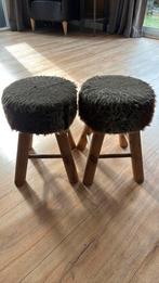 2 kleine krukjes, Ophalen, Zo goed als nieuw, Hout