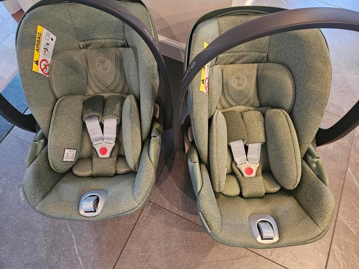 2x Cybex Cloud T Plus Autostoeltjes - Leaf Green (excl base), Kinderen en Baby's, Autostoeltjes, Zo goed als nieuw, Overige merken