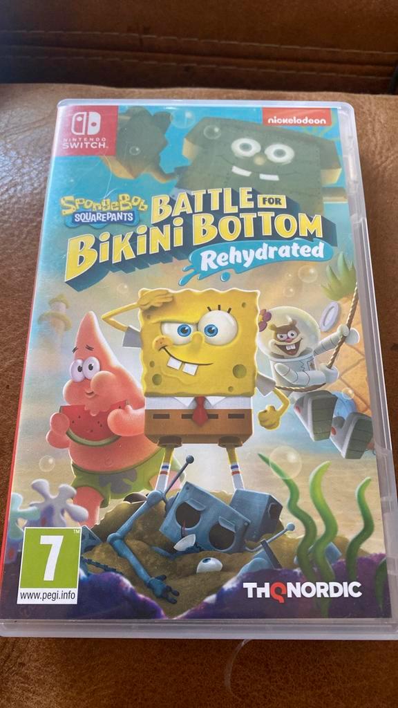 SpongeBob: Battle for Bikini Bottom - Switch, Spelcomputers en Games, Games | Nintendo Switch, Gebruikt, Platform, 1 speler, Vanaf 7 jaar