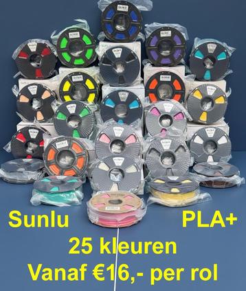 Sunlu PLA+ Filament 1.75mm 1kg/rol -veel kleuren op voorraad beschikbaar voor biedingen