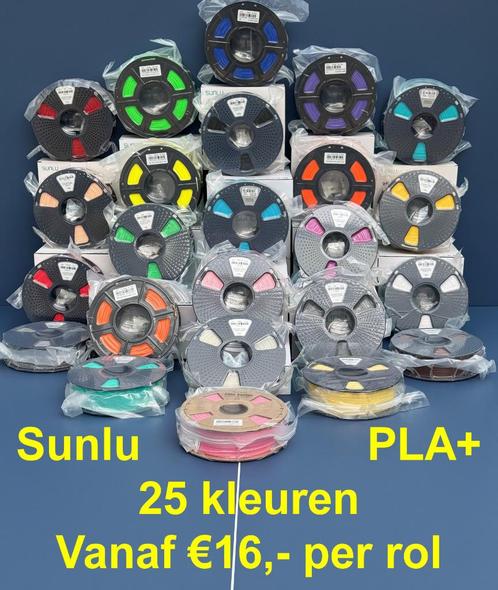 Sunlu PLA+ Filament 1.75mm 1kg/rol -veel kleuren op voorraad, Computers en Software, 3D-printerbenodigheden, Nieuw, Ophalen of Verzenden