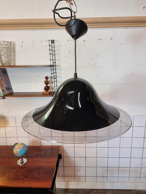 Vintage hanglamp ufo kunststof jaren 80, Huis en Inrichting, Lampen | Hanglampen, Zo goed als nieuw, Minder dan 50 cm, Kunststof