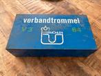 Vintage grote verbandtrommel met inhoud, Verzamelen, Blikken, Ophalen of Verzenden, Gebruikt, Overige, Overige merken