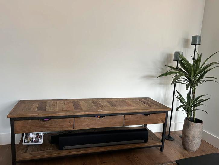 Riviera Maison TV meubel - shelter collectie, Huis en Inrichting, Kasten | Televisiemeubels, Zo goed als nieuw, Minder dan 100 cm