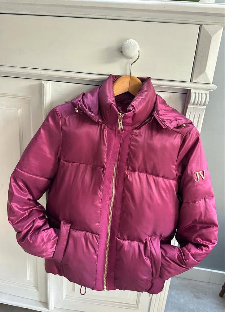 JoshV Donsjas Dames Maat S, Kleding | Dames, Jassen | Winter, Zo goed als nieuw, Maat 36 (S), Roze, Ophalen of Verzenden
