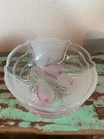 Vintage Mikasa Tivoli Roze Tulpen Schaal, Antiek en Kunst, Antiek | Glas en Kristal, Ophalen of Verzenden