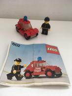 Lego 602 brandweercommandant met auto - fire chief's car, Ophalen of Verzenden, Gebruikt, Complete set, Lego