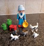 Vintage playmobil Boerin met Katten uit 1998., Kinderen en Baby's, Speelgoed | Playmobil, Ophalen of Verzenden, Gebruikt, Los playmobil
