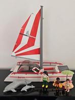 Playmobil catamaran, dolfijnen n strandsetje, Ophalen, Gebruikt