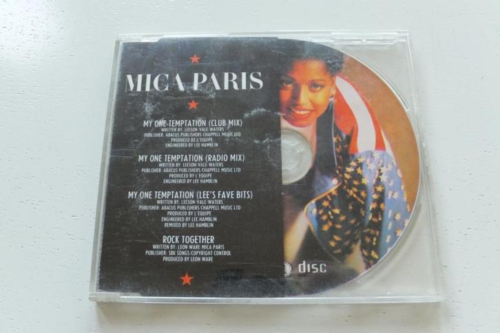 Mica Paris My one temptation mixes Rock Together CD single, Cd's en Dvd's, Cd's | Pop, Zo goed als nieuw, 1980 tot 2000, Ophalen of Verzenden