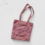 Zachtroze ribfluwelen shopper, Verzenden, Gebruikt, Roze, Shopper