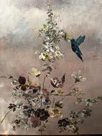 Acryl Schilderij Kolibrie & Bloemen 30x40, Ophalen of Verzenden