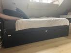 Gratis Uitschuifbed Brimnes Ikea zonder matras, Ophalen, Zo goed als nieuw, Eenpersoons, 200 cm