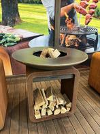 BBQ in Cortenstaal, barbecue met rooster en bakplaat, Tuin en Terras, Ophalen of Verzenden, Nieuw, Met accessoires