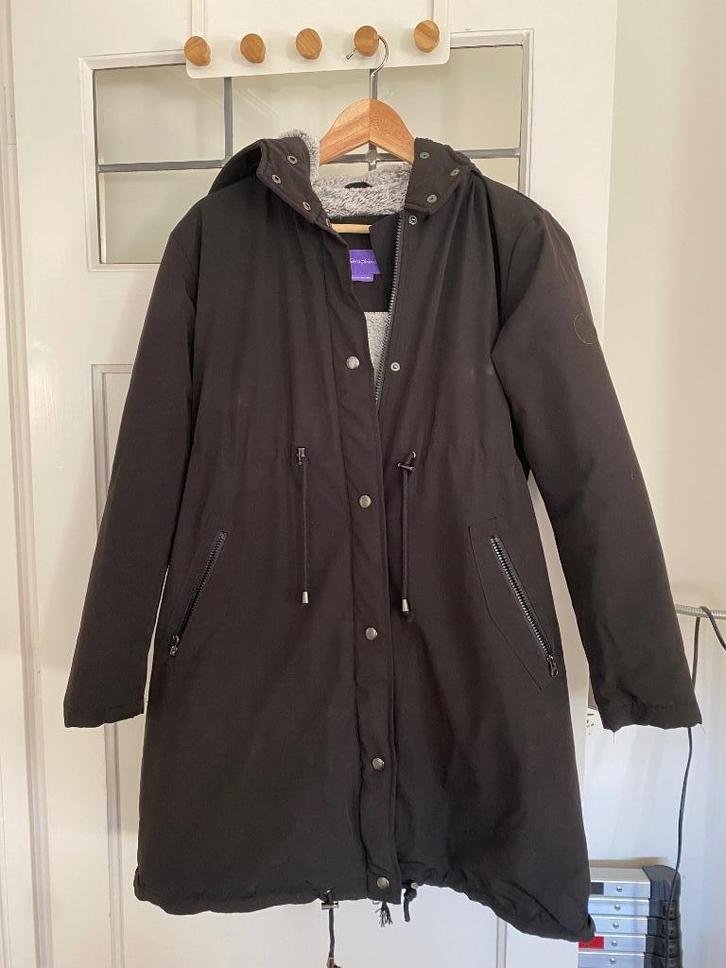 Winterjas van Seraphine voor zwangerschap/baby, Kleding | Dames, Positiekleding, Gedragen, Maat 38/40 (M), Blauw, Ophalen of Verzenden
