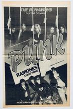 RAMONES & RUNAWAYS 1977 vintage Advertentie PUNK Phonogram, Cd's en Dvd's, Vinyl | Rock, Gebruikt, Ophalen of Verzenden, 12 inch