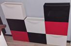 8x IKEA Trones schoenenkast zwart wit rood, Huis en Inrichting, Kasten | Schoenenkasten, Ophalen