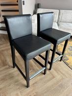 Ikea Bergmund barkrukken met rugleuning, Met voetsteun, 60 tot 90 cm, Hout, Ophalen of Verzenden