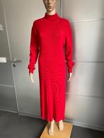 K58 Steps maat 42=L lange gebreide jurk maxi rood, Maat 42/44 (L), Ophalen of Verzenden, Zo goed als nieuw, Steps