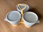 Serveertrio Tupperware, Ophalen of Verzenden, Gebruikt, Crème, Overige typen