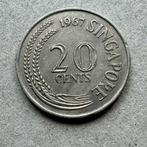 Singapore 20 cents 1967, Postzegels en Munten, Munten | Azië, Ophalen of Verzenden
