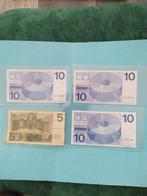 Guldens, 3 x 10,00 -  1x 5.00, Postzegels en Munten, Bankbiljetten | Nederland, Ophalen of Verzenden