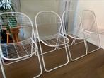 4 Vintage draadstaal stoelen, Niels Gammelgaard, jaren 80., Huis en Inrichting, Stoelen, Ophalen, Gebruikt