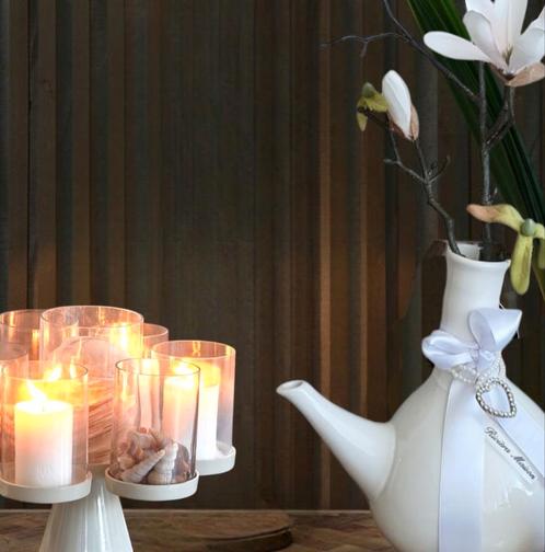 Rivièra maison decanter 
& parel hart ketting & flowers, Huis en Inrichting, Woonaccessoires | Overige, Ophalen of Verzenden