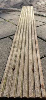 Hardhouten vlonderplanken Bankirai , 20 m2, Doe-het-zelf en Verbouw, Hout en Planken, Ophalen, Gebruikt, Minder dan 25 mm, Plank