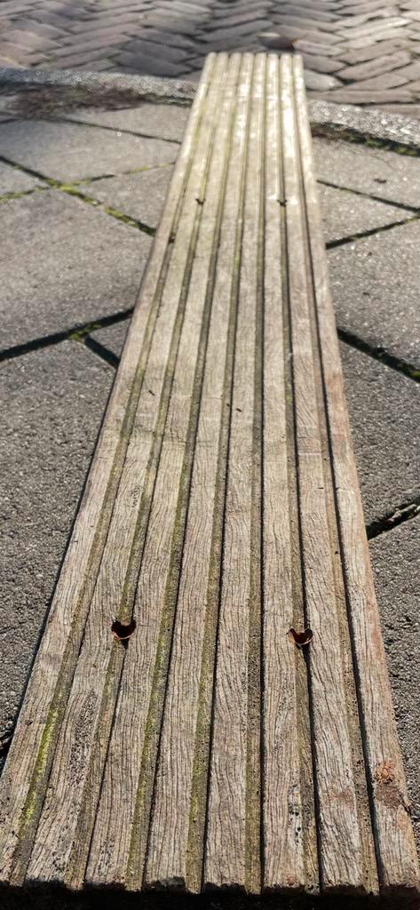 Hardhouten vlonderplanken Bankirai  21 mm , 20 m2, Doe-het-zelf en Verbouw, Hout en Planken, Gebruikt, Plank, Overige houtsoorten