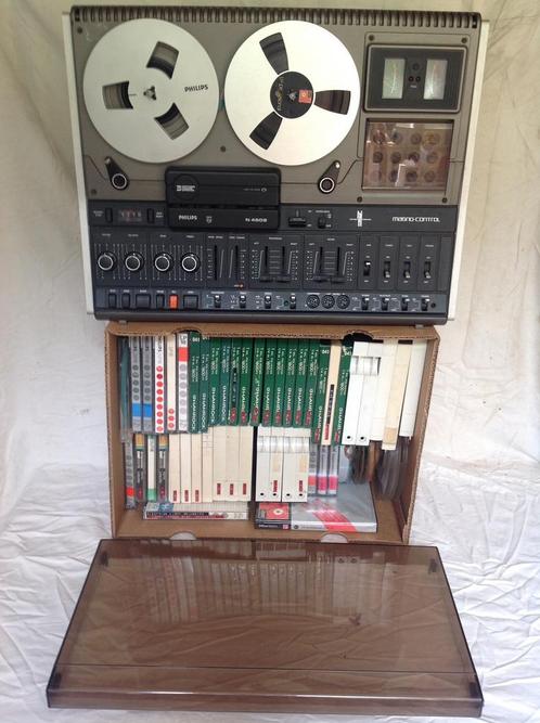 Bandrecorder met banden, Audio, Tv en Foto, Bandrecorders, Bandrecorder, Met stofkap, Met banden, Ophalen