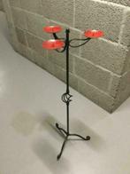 Kerst metalen kandelaar kaarsenstandaard kaarsenhouder, Ophalen, Rood, Kandelaar, Metaal