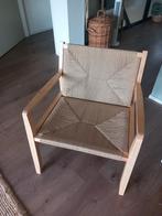 Houten stoel Kwantum met gevlochten rug en zitting, Ophalen, Zo goed als nieuw